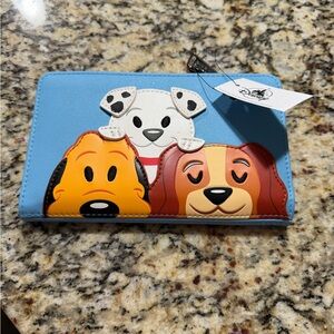 Disney Blue Wallet with Dog Characters